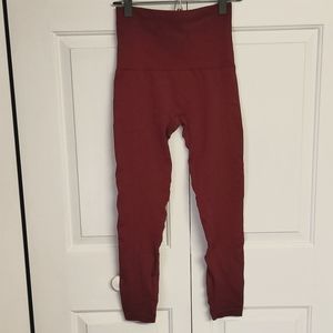Leggings burgundy ankle length